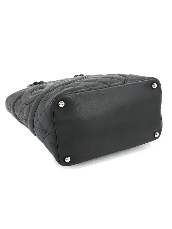 Chanel Cambon Line Tote Calfskin Black Silver - Picture 4 of 10